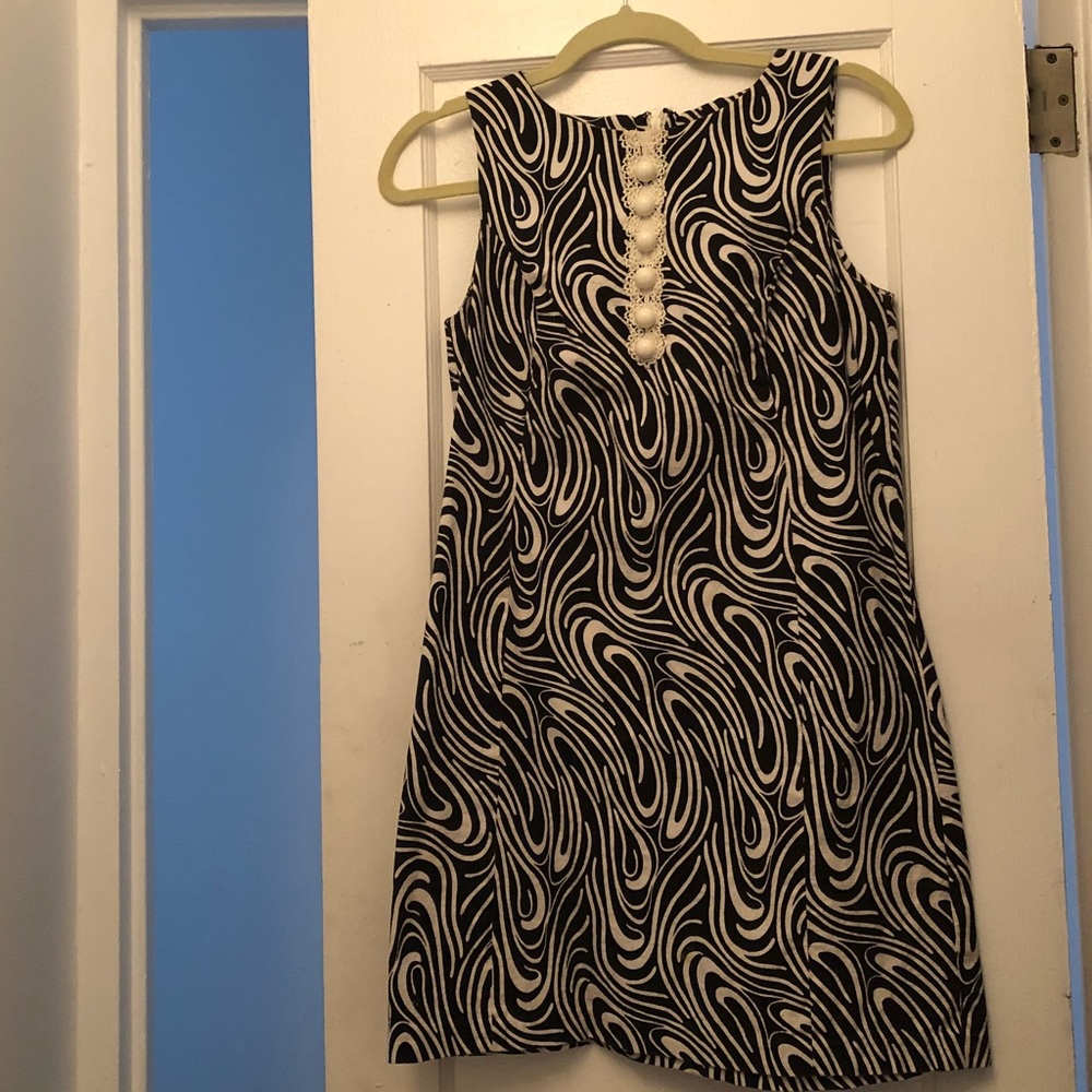 Tibi black and white dress